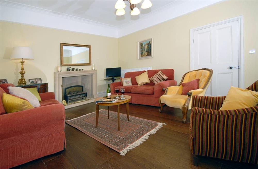 The living area at Great Nash House in Near Llangwm, Pembrokeshire, Dyfed