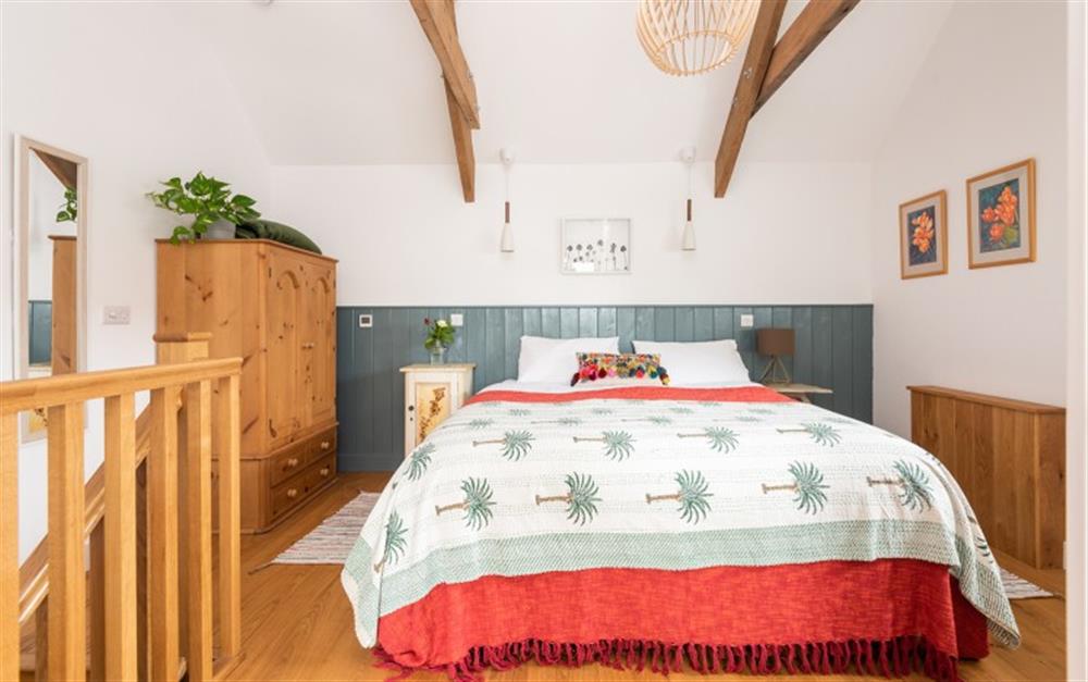 Stylish bedroom  at Great Palstone & Swallows Rest in South Brent