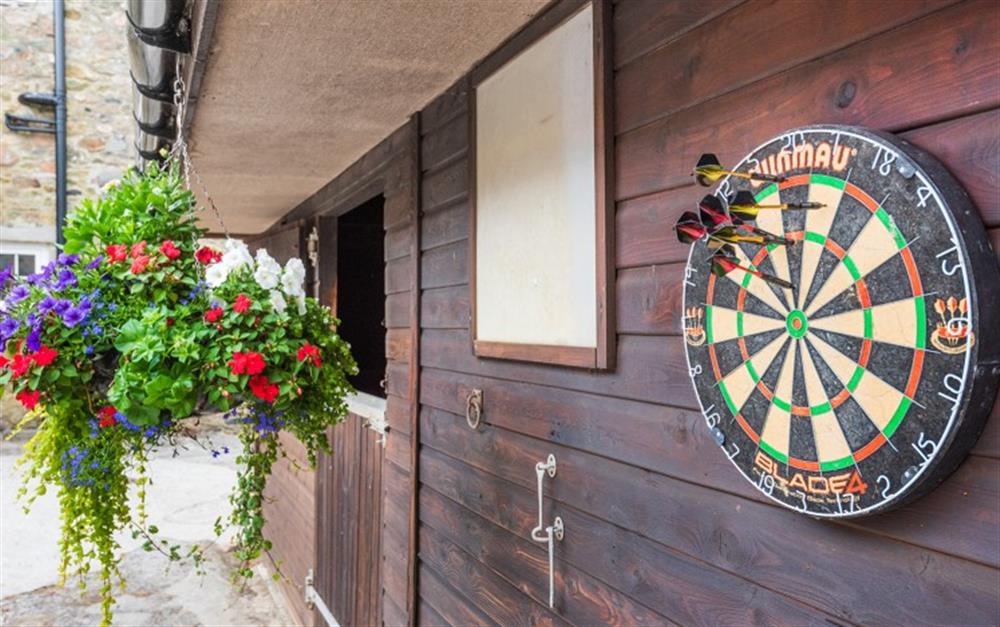 The games room at Great Palstone Barn in South Brent