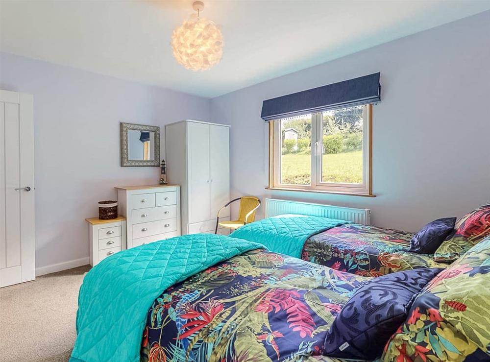Twin bedroom at Great Tree House in Llangrannog, Dyfed
