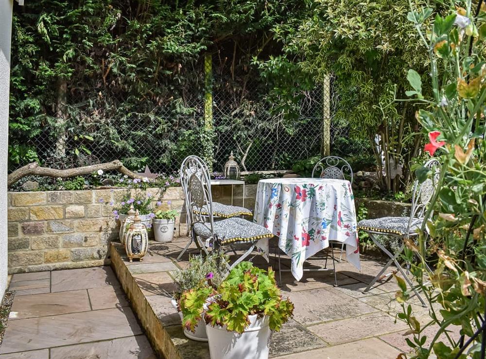 Patio at Green Acres in Clint, near Harrogate, North Yorkshire