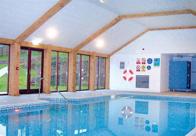 Indoor pool at Green Acres Cottages in Cornwall, South West of England