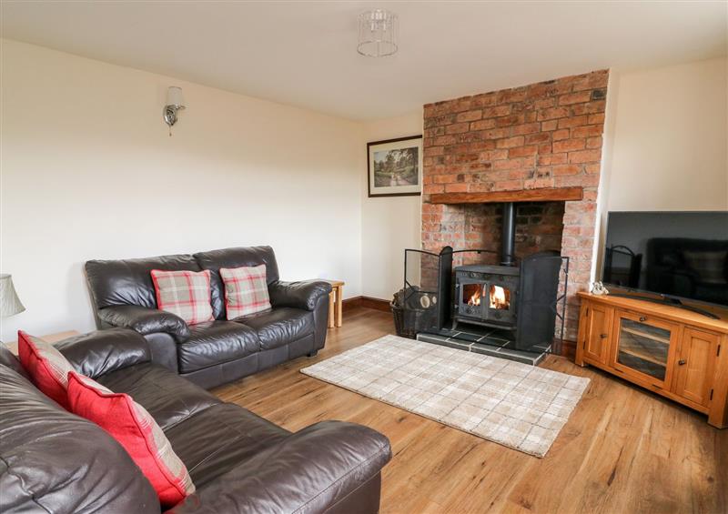 The living area at Green Cottage, Pant-y-Dwr near Rhayader