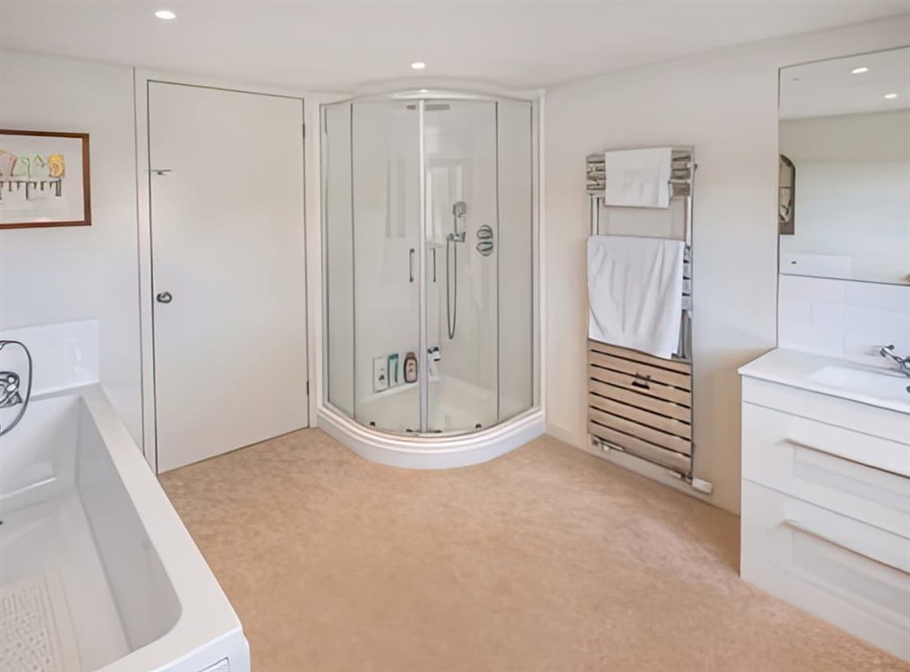 Bathroom at Green Farm Cottage in Redgrave, Suffolk