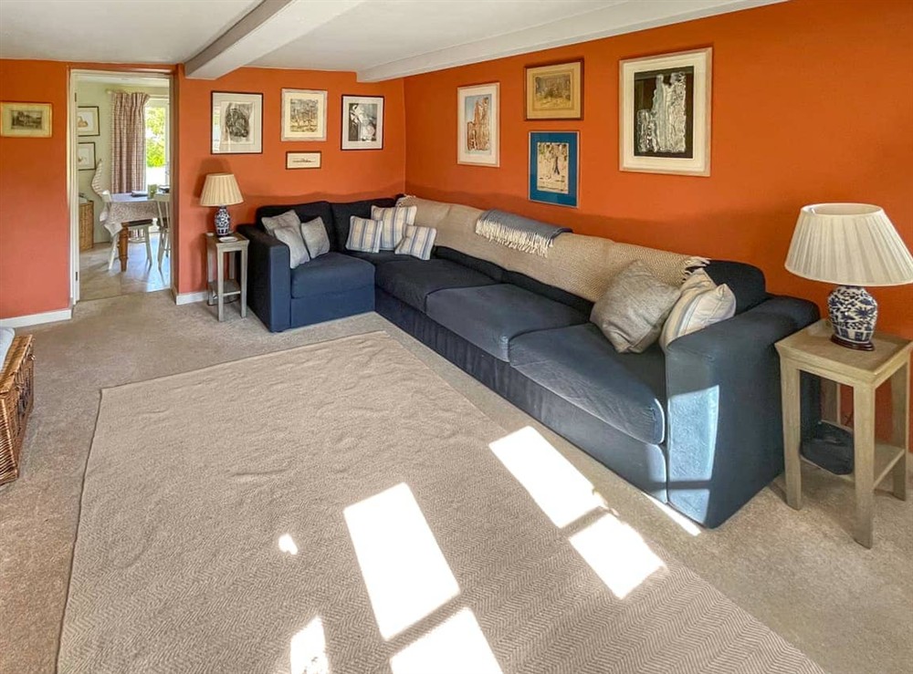 Living area at Green Farm Cottage in Redgrave, Suffolk