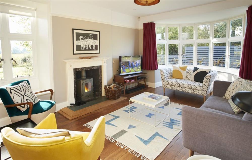 Comfortable living room with television and DVD player at Green Gables, Eardisley