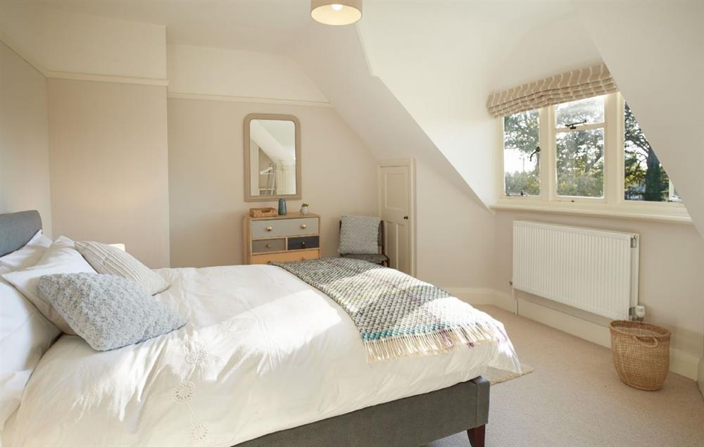 Double bedroom with 5’ king size bed and country views at Green Gables, Eardisley