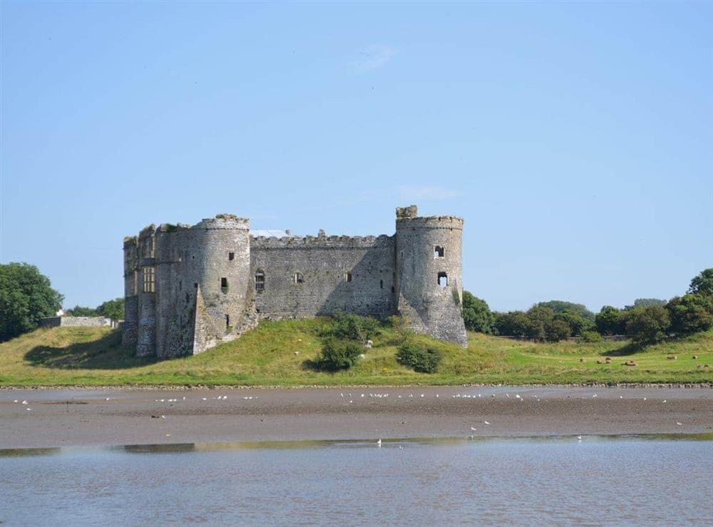 Carew Castle at Green Haven in Narberth, Pembrokeshire, Dyfed