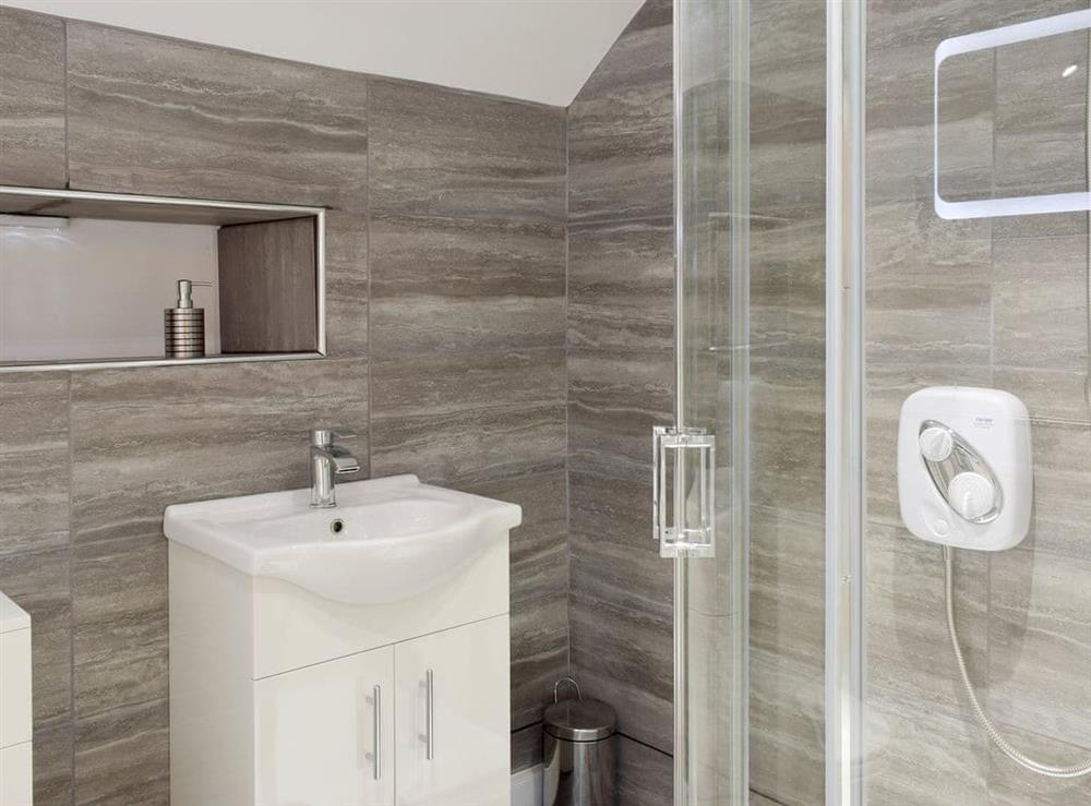En-suite shower room at Green Haven in Narberth, Pembrokeshire, Dyfed