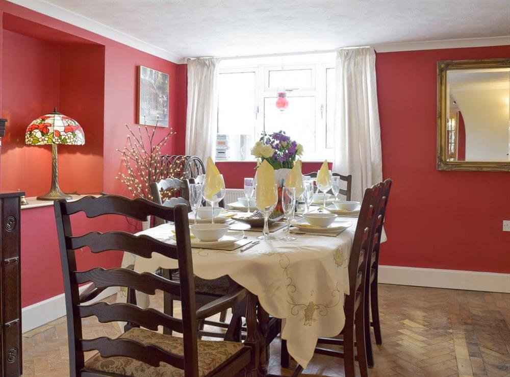 Spacious dining room at Green Haven in Narberth, Pembrokeshire, Dyfed