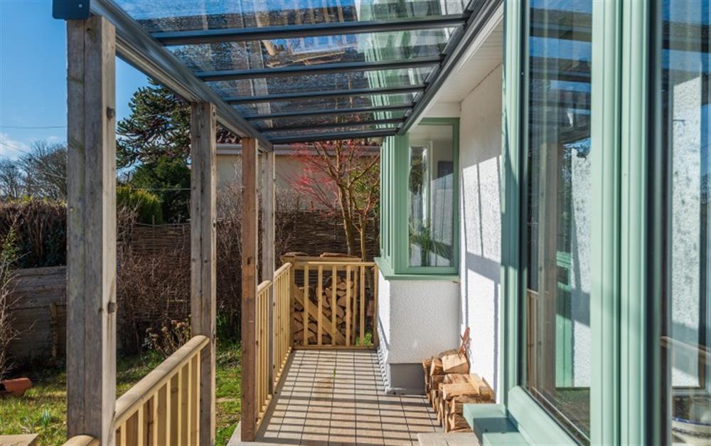 Sunny verandah at the front of the house! at Green Hill View in Kingsbridge
