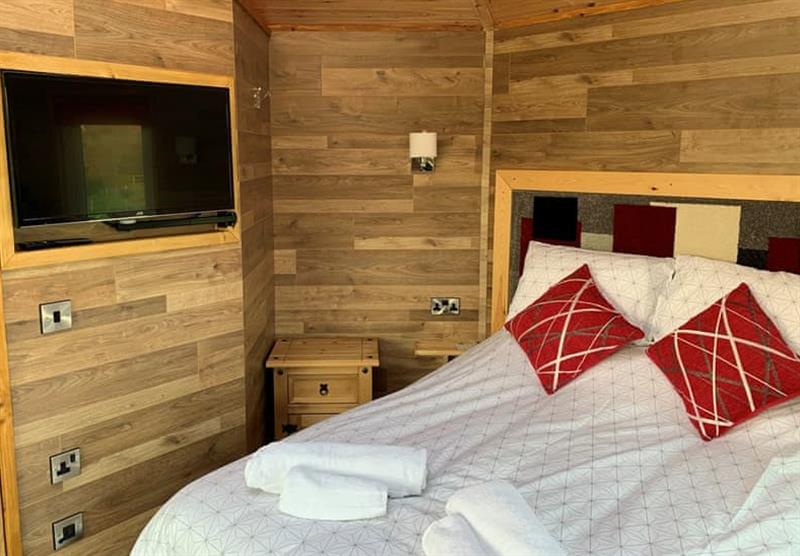 Bedroom in the Octi-Pod at Green Meadows Park in Fitling, Yorkshire Moors and Coast