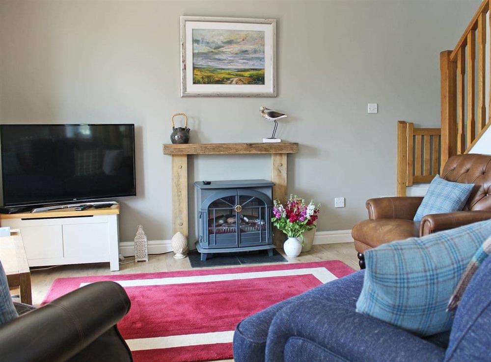 Light and airy living area at Green Oak Cottage in Sandley, near Gillingham, Dorset