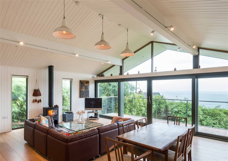 The living area at Green Shutters, Freshwater East near Lamphey
