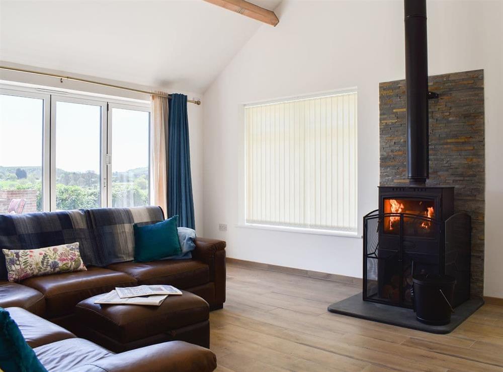 Living room at Greenacres in Dottery, near Bridport, Dorset