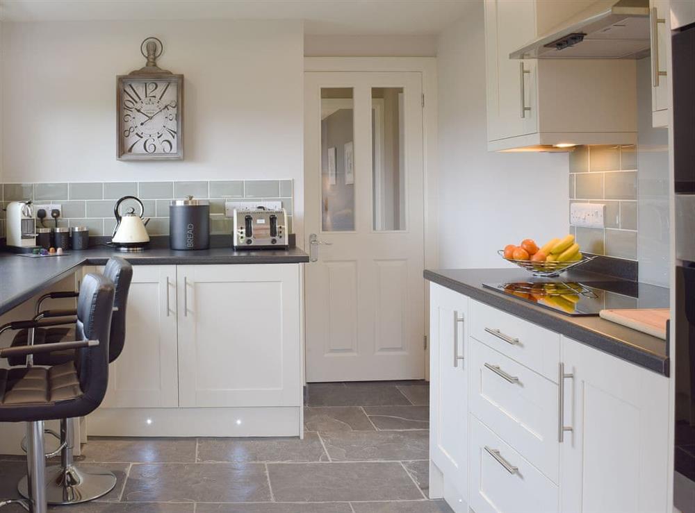 Well-appointed spacious galley style kitchen at Greenacres in Reynalton, near Tenby, Pembrokeshire, Dyfed