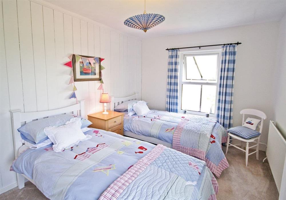 Twin bedroom at Greenbank Cottage in Downham Market, Norfolk