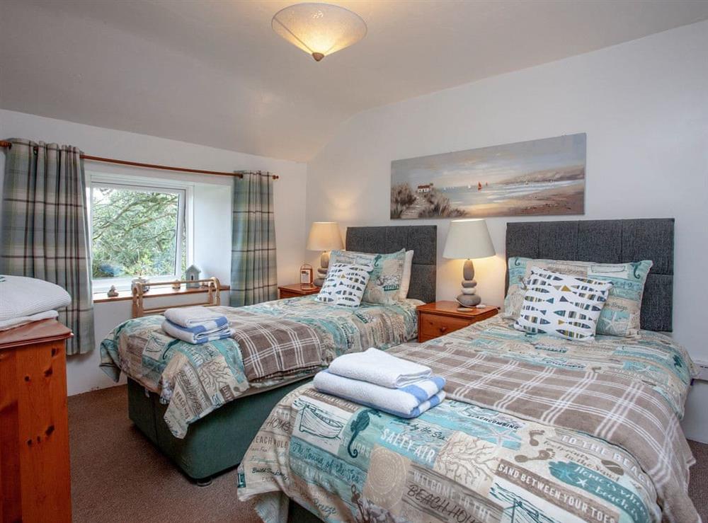 Twin bedroom at Greenbank Farm in Nanpean, near St Austell, Cornwall