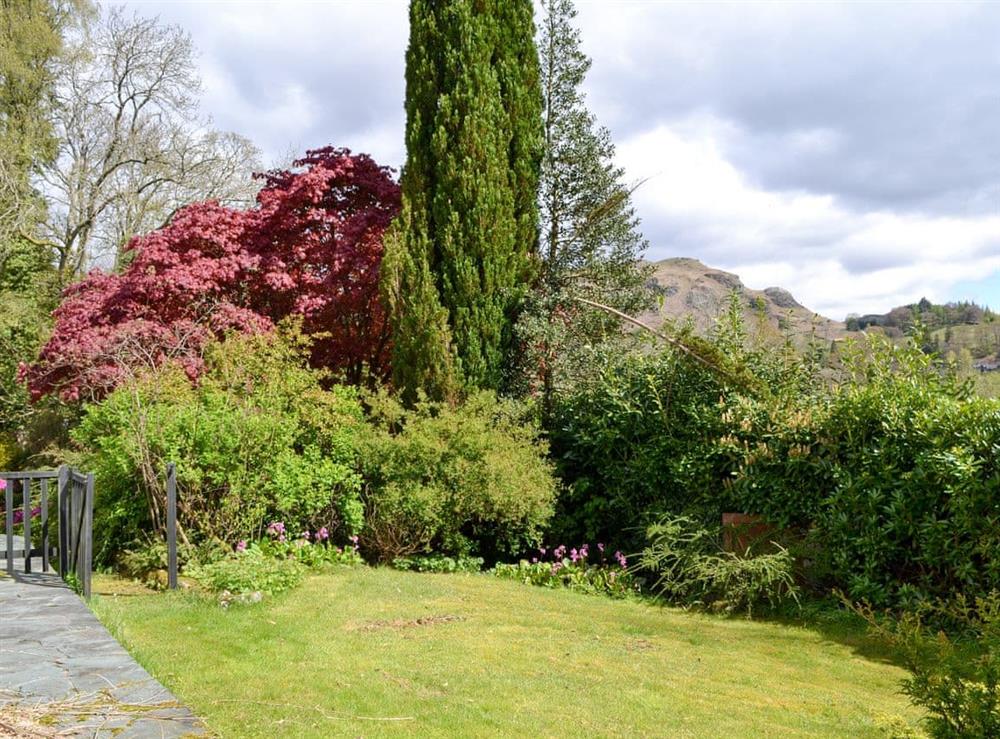 Garden at Greenbank House in Skelwith Bridge, near Ambleside, Cumbria