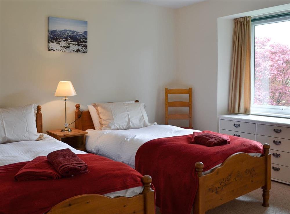 Twin bedroom at Greenbank House in Skelwith Bridge, near Ambleside, Cumbria