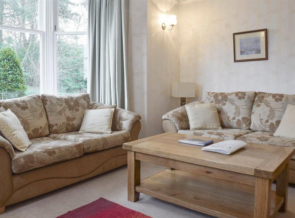 Comfy seating in living room at Greenbank in Keswick, Cumbria