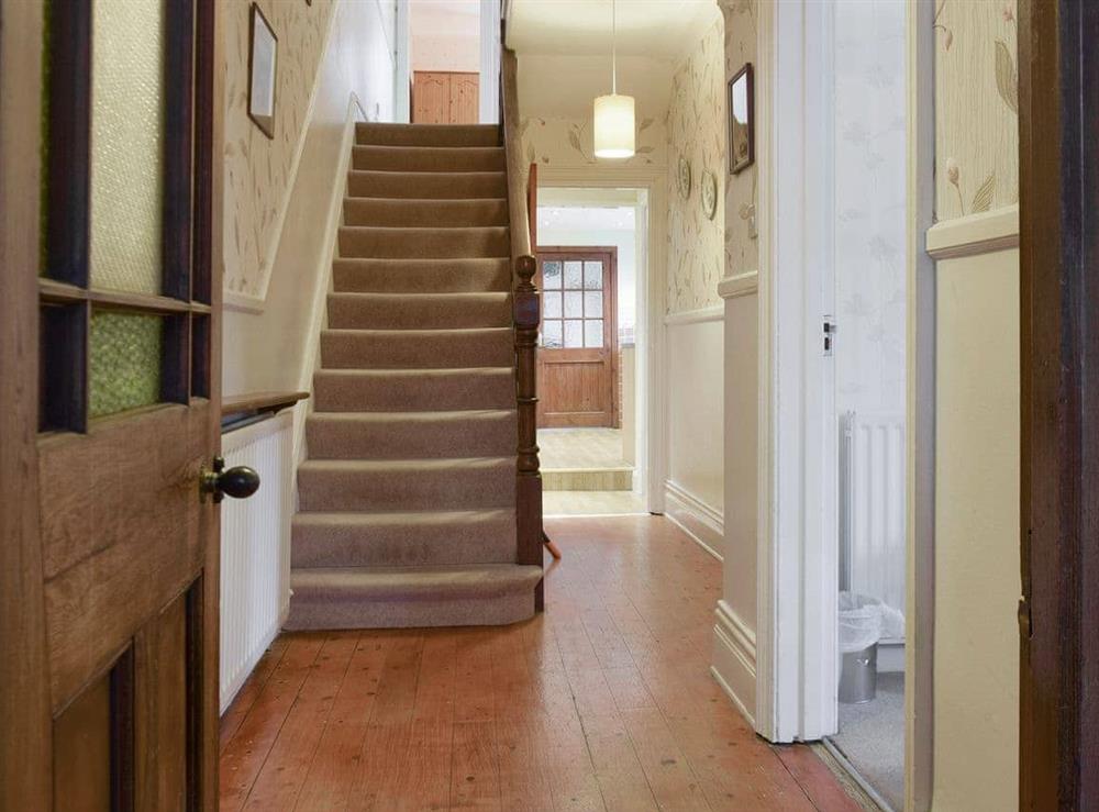 Hallway with stairs to upper level at Greenbank in Keswick, Cumbria