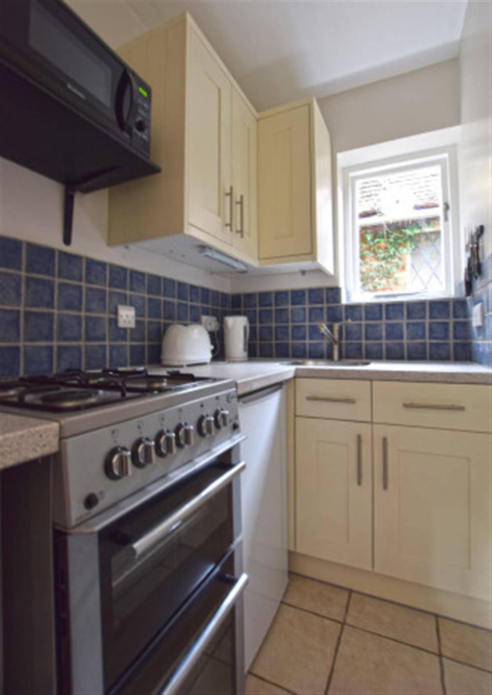 This is the kitchen at Greencroft Annexe in Lymington