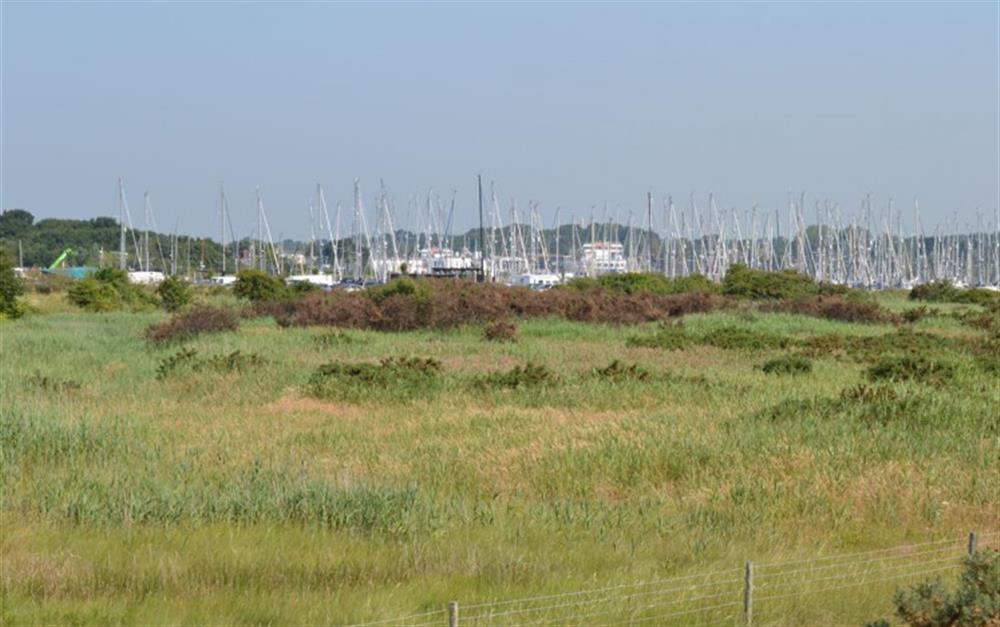 View from Lymington Sea Wall  at Greencroft Annexe in Lymington