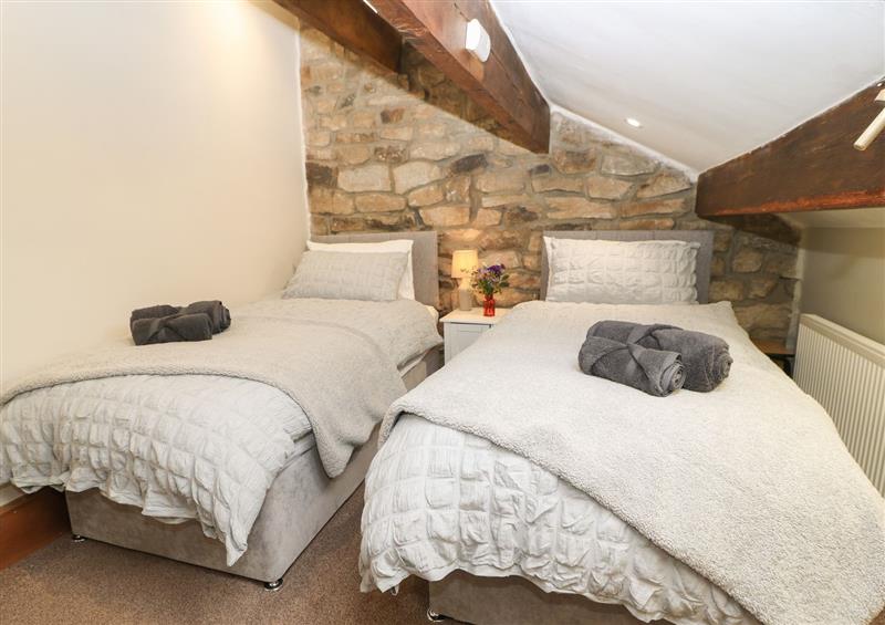 One of the 3 bedrooms at Greenfield Cottage, Oakworth