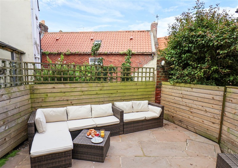 This is the garden at Greenfingers, Whitby