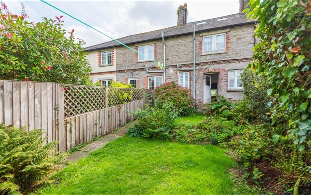Self-contained rear garden at Greenhill Cottage in East Allington