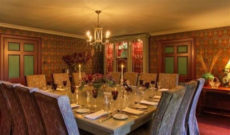 Dining room at Greenhill Lodge & Cottage, Hownam near Jedburgh