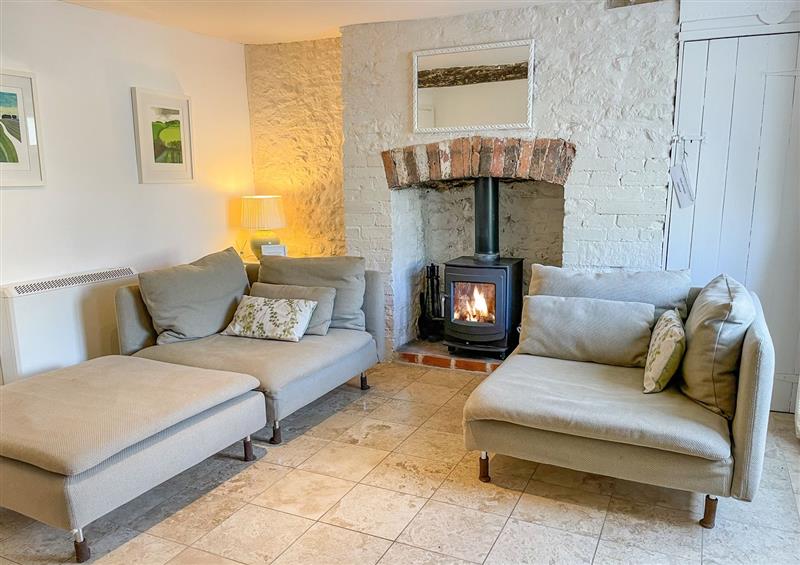 The living room at Greenhills Cottage, Batcombe near Bruton