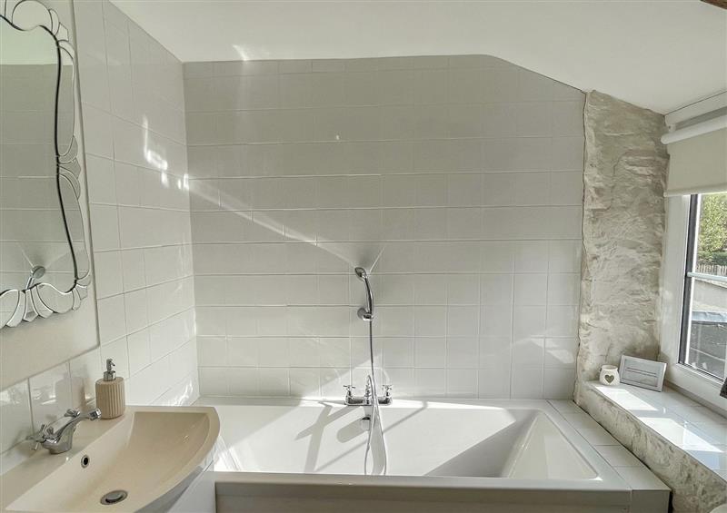 This is the bathroom at Greenhills Cottage, Batcombe near Bruton