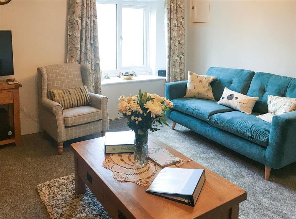 Comfy living room at Greenpastures in Patchacott, near Okehampton, Devon