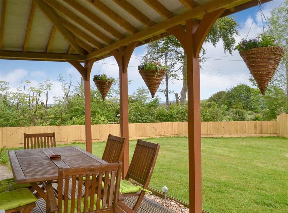 Ideal sitting out area at Greenpastures in Patchacott, near Okehampton, Devon