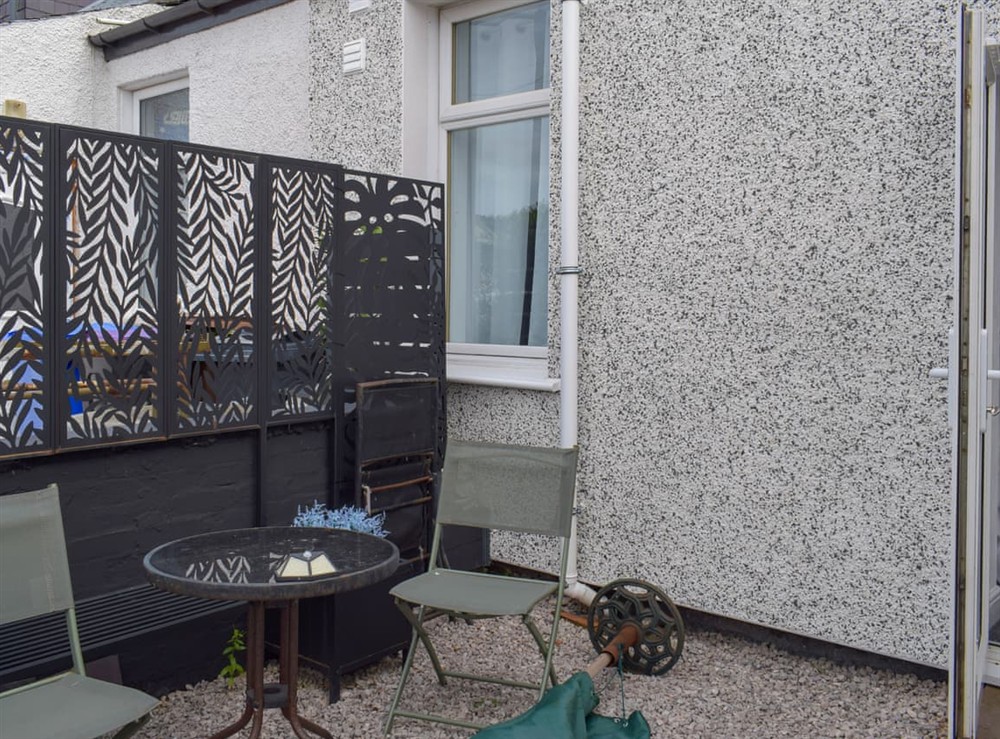Terrace at Greens Cottage in Girvan, Ayrshire