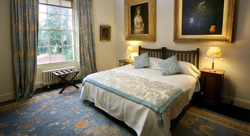 One of the double bedrooms at Greenway Apartment in Nr Brixham, Devon