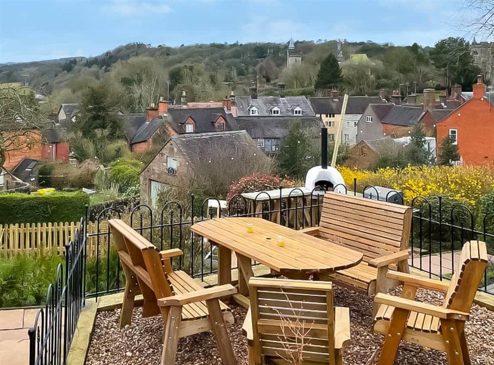 Sitting-out-area at Greenways in Alton, Staffordshire