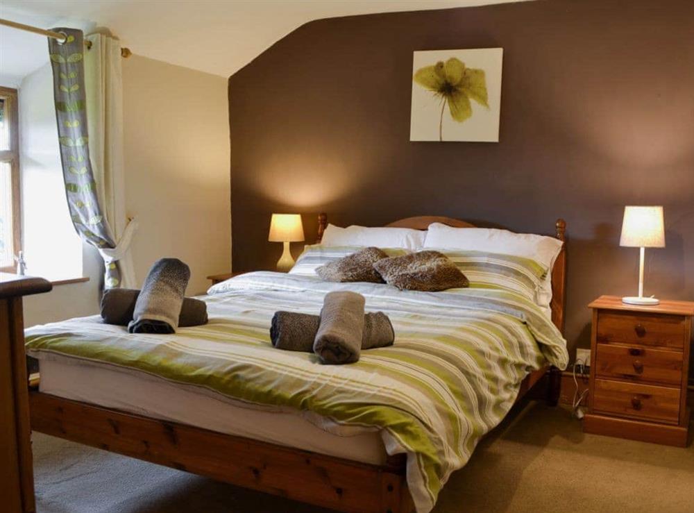 Double bedroom at Greig House Farm in Grosmont, near Abergavenny, Gwent