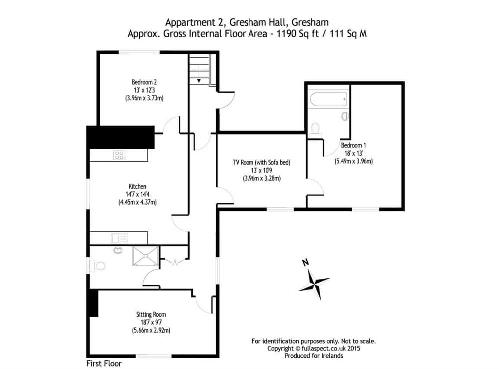 Floor plan at Apartment 2, 