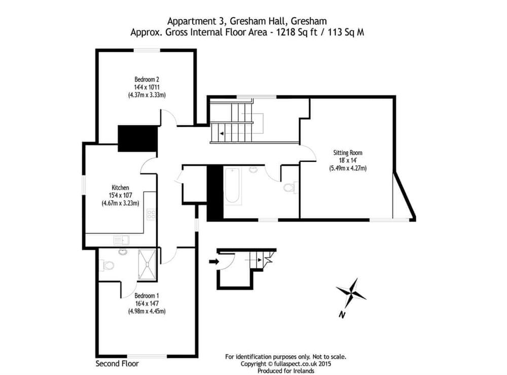 Floor plan at Apartment 3, 