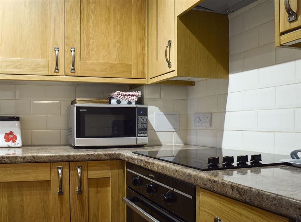 Well fitted and well equipped kitchen at Greta Side Court Apartments no 2 in Keswick, Cumbria