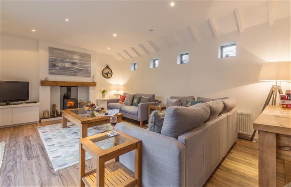 Ground floor: Sitting room is contemporary and spacious at Greyseals, Brancaster near Kings Lynn
