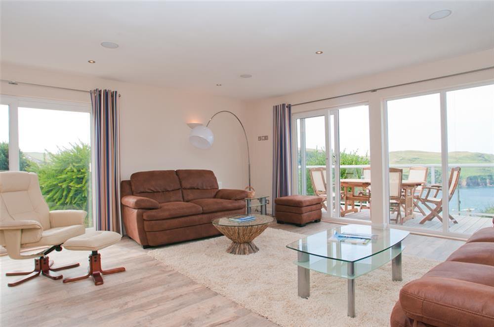 Spacious, light and sunny sitting room with lovely views (photo 2) at Greystone in Hope Cove, Kingsbridge