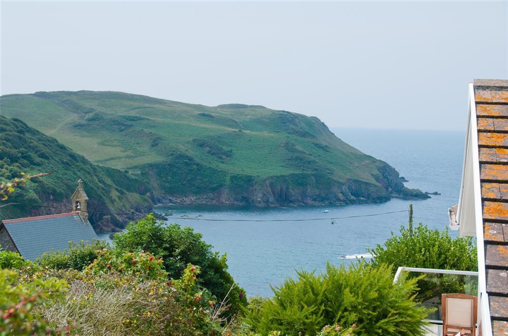 Superb views out to sea and across Hope Cove towards Bolt Tail at Greystone in Hope Cove, Kingsbridge