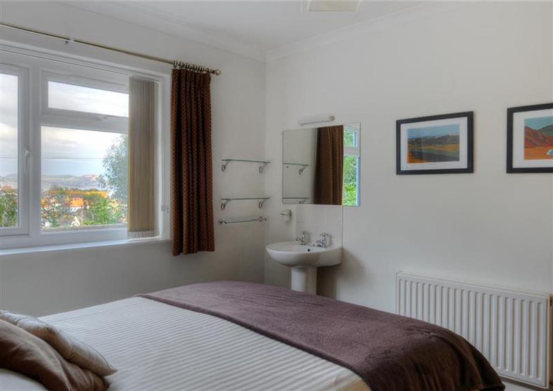 One of the 2 bedrooms at Greystones Flat, Lyme Regis