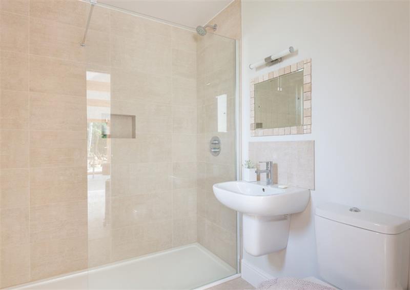 This is the bathroom at Greystones Studio, Daymer Bay