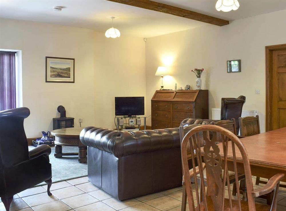 Comfortable open plan living space at Grisedale Coach House in Threshfield, near Grassington, North Yorkshire