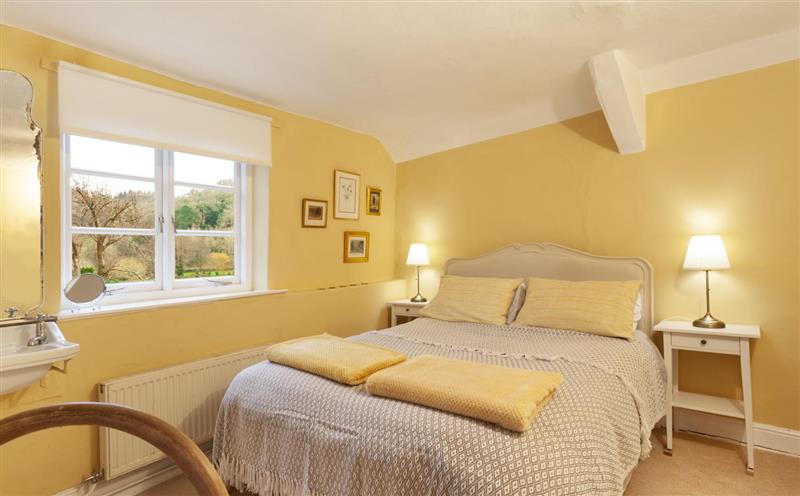One of the bedrooms at Grist Mill, Dunster